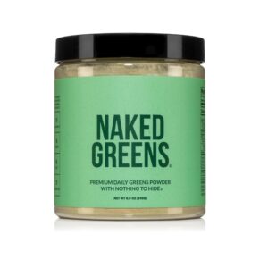 Naked Super Greens Powder Organic Greens Supplement - Only 10 Premium Ingredients - Vegan, Non-GMO, Prebiotic and Probiotic - 35 Servings